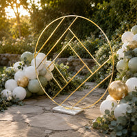 Round Metal Backdrop Frame Multi-Purpose Floor Standing Backdrop Stand Sturdy