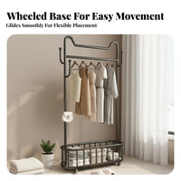 Freestanding Coat Tree Sturdy Construction Mobile Branch-Hook Rack for Entryway