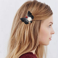 Halloween Skull Butterfly Wing Hair Clip