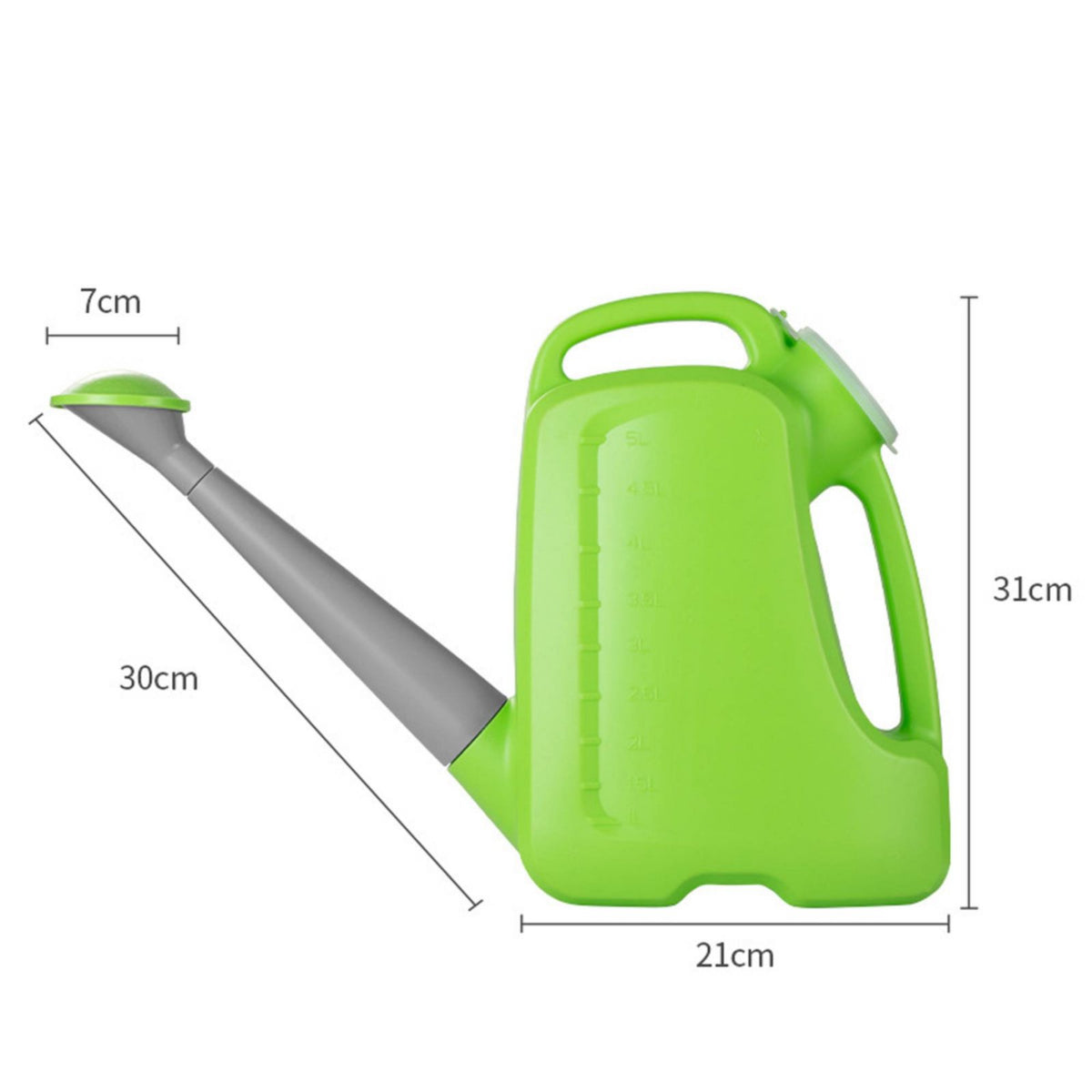 Long Spout Watering Can Adjustable Nozzle Watering Can with Sprinkler Head Easy to Fill Large Capacity Plant Waterer for Indoor Plants
