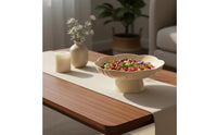 Flower Shaped Snack Plate Elegant Design Pedestal Fruit Bowl Multi-Functional