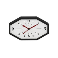 Octagonal Wall Clock Modern Clock with Wooden Frame Accurate for Living Room