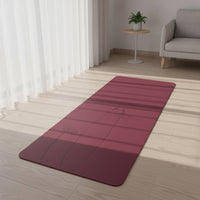 Non-Slip Fitness Mat with Cat Print Cushioned Rubber Fitness Mat Long-Lasting Shock-Absorbing for Home Gym