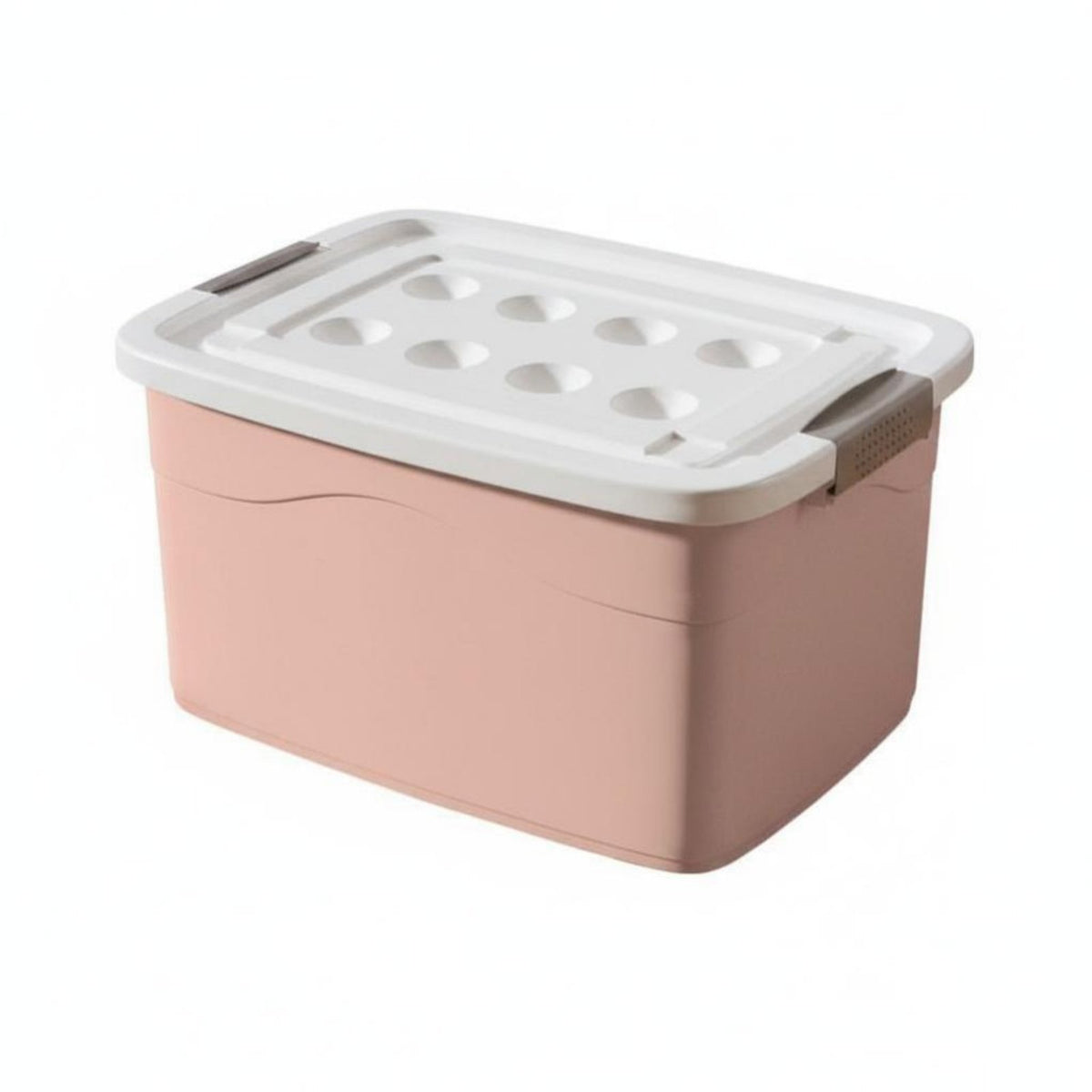Lidded nested Bin Large Capacity Household Storage Stackable with Lid for Families, Office Workers, Playroom, Closet, Shelves
