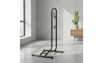 Upright Floor Bike Stand Vertical Freestanding Bike Rack Stable Two-Wheeler Repair Stand Space-Saving for Cyclists, Riders, Garage, Home Storage