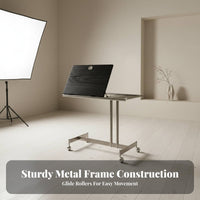 Rolling C-Shaped Table Mobile Design Adjustable C-Shaped Table Nordic aesthetic