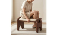 Dog Shaped Stool PU Seat Shoe Bench Small Shoe Changing Stool for Sitting