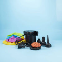 Electric Inflator Device 3 Nozzles Included Inflator Deflator Pump Inflation Tool for Waterside, Camping