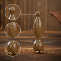Handheld Facial Massager with Brass Beads Multi-Purpose Wooden Massage Tool Natural Wood Wooden Facial Massager Gentle for Scraping