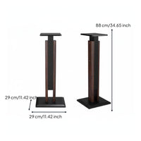 Wooden High-Fidelity Speaker Stand Solid Wood Construction Floor Speaker Stand Stable Wide Base Audio Accessory for Audiophiles, Living Room, Study
