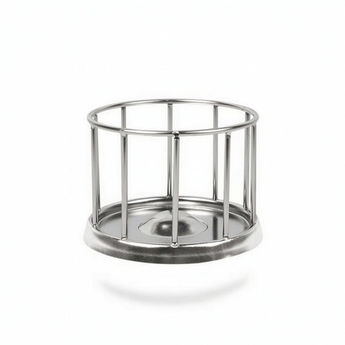 Turtle Feeding Dish with Guard Easy to Clean Stainless Steel Turtle Bowl