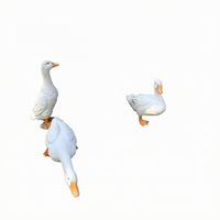 3 Pieces Waterfowl Decoration Set White Outdoor Decoration Easy to Use