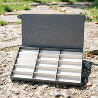 15-Slot Glasses Display Box Portable Oxford Cloth Eyewear Case Dust Resistant
