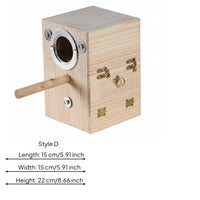 Parrot Breeding Box Sturdy Construction Bird Nesting House Secure Mounting