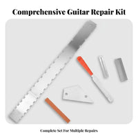 6 Pieces Fingerboard Protection Guitar Fret Repair Tool Set Professional Grade Fret Dressing File Kit All-in-All-in-Single for Hobbyists
