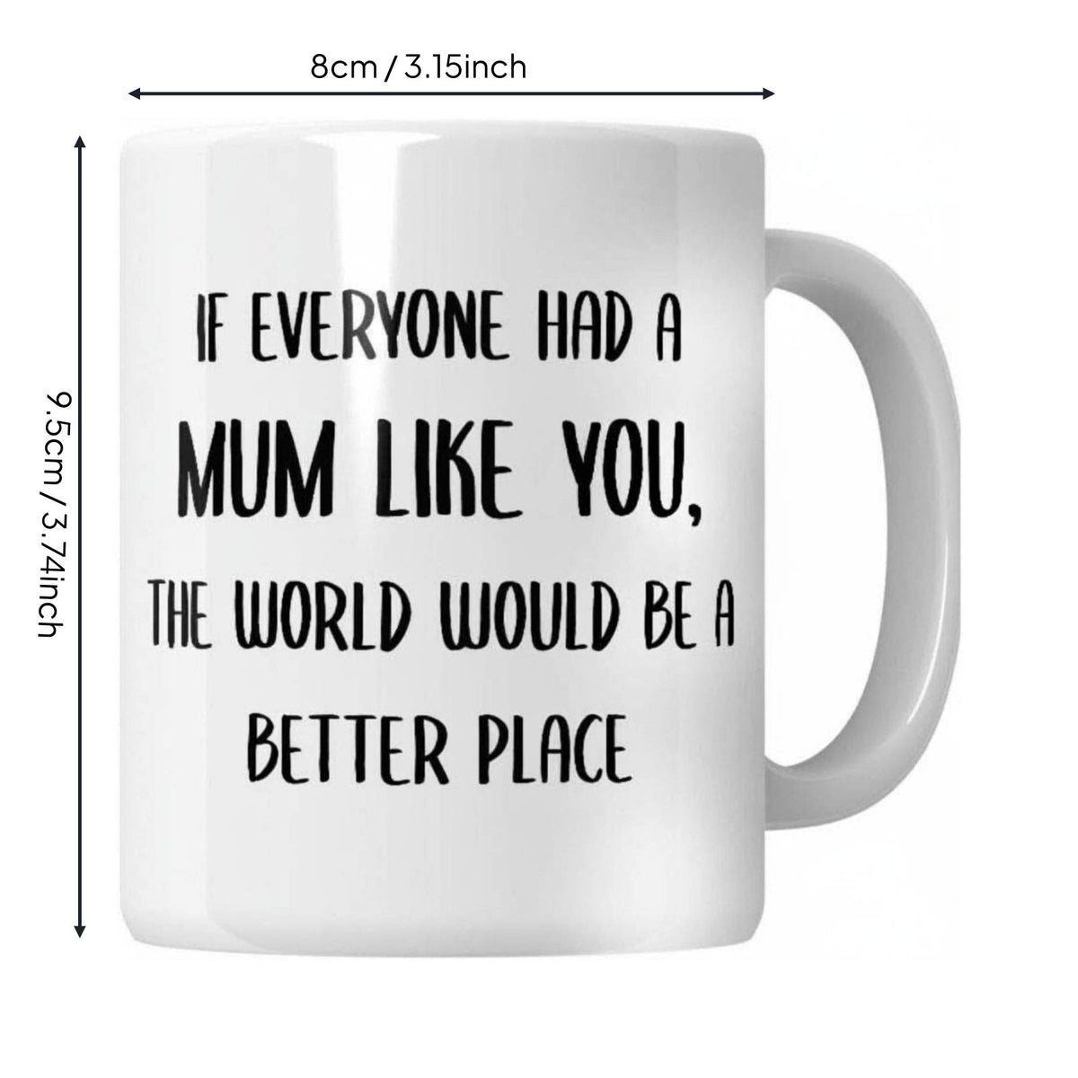 Mother's Day Mug Funny Quote Printed Message Cup for Mums