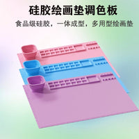 Factory Direct Silicone Painting Mat for Kids Graffiti Art Oil Painting Washable Reusable Palette