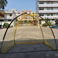 Golf Practice Net with Fiberglass Poles & Silent Target, 5-Layer Tear-Resistant Netting