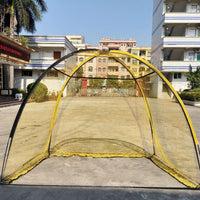 Golf Practice Net with Fiberglass Poles & Silent Target, 5-Layer Tear-Resistant Netting