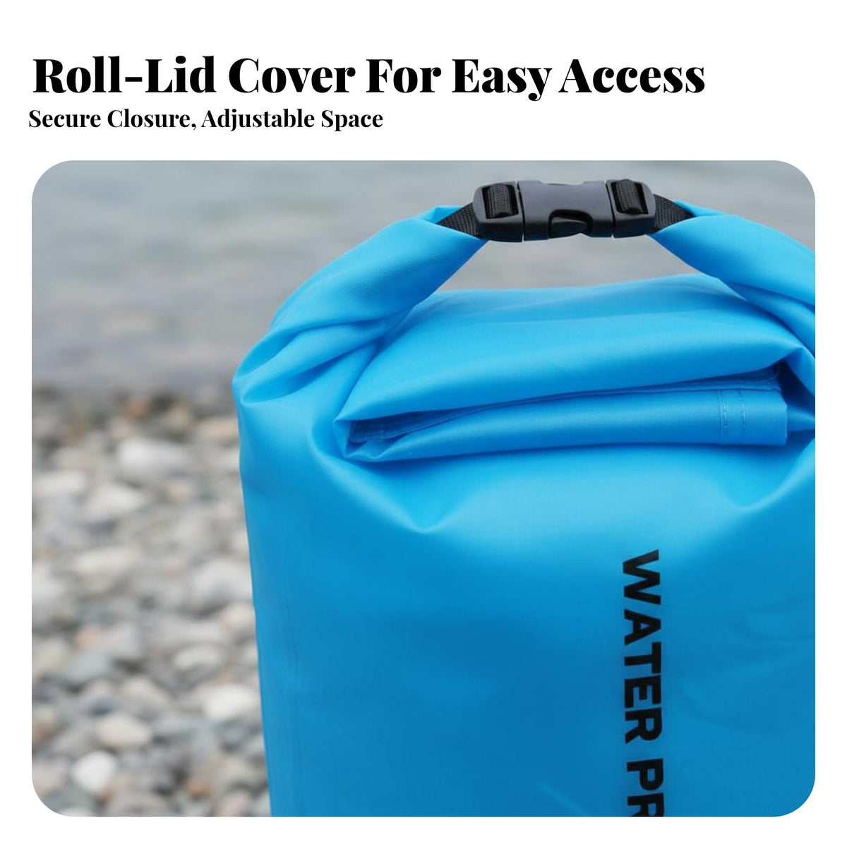 Waterproof Dry Bag Floats on Water Outdoor Adventure Bag Roll-Watertight Seal Waterproof Backpack Sack for Kayakers, Tourists, Rafting, Kayaking