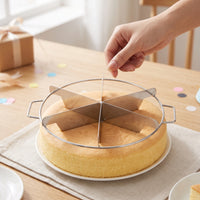 Stainless Steel Cake Cutter with Side Handles Thin Blade Pie Cutter with Side Handles Accurate Cutting Tool Long-Lasting for Kitchen