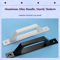 Sliding Door Handle, Aluminum Alloy Pull Handle, Easy Installation, Suitable for Wooden Doors, Kitchen, Balcony, Panel, Modern Design