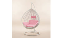 Indoor Hanging Egg Chair with Stand Single-Person Egg Swing Chair with Stand Comfortable Furniture Modern for Living Room