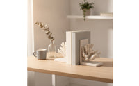 Coral Bookends Sculptural Coral Bookend Textured for Bookshelf, Home Decorators