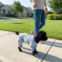 Dog Recovery Suit and Cat Recovery Suit, Cartoon Pattern Post-Surgery Dog Clothes with Ribbed Trim, Post-Surgery Cat Clothes Prevents Licking