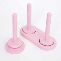 Bamboo Yarn Holder Desktop Spool Stand Rotating Wooden Winding Tool