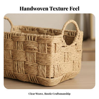 Woven Storage Box adaptable Home Organization Rustic appearance for children, Parents