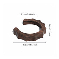 Heat Resistant E61 Group Head Insulation Collar Polished Finish Walnut Wood Brew Head Collar Wooden Anti-Scald Collar for Coffee Enthusiasts, Baristas, Home Kitchen