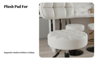 Adjustable Pedestal Chair with Backrest Modern Design for Homeowners