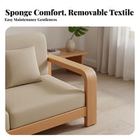 Sectional Sofa with Storage Armrest Minimalist and Aesthetic Living Room Furniture Space-Saving Couch for Small Apartment Dwellers, Young Adults, Home