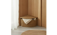 Corner Storage Box Rustic Corner Storage Basket Sturdy for Closet, Living Room