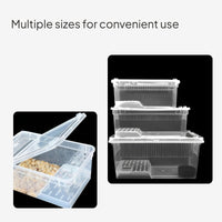 Amphibian Breeding Box Transparent Pet Enclosure with Lid