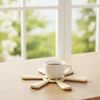 Silicone Trivet with Fold-out Design Wear-Resistant Hot Pad Space-Saving