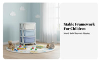 Multi-Tier Shelf with Bins Large Capacity Storage Center with Bins and Shelves