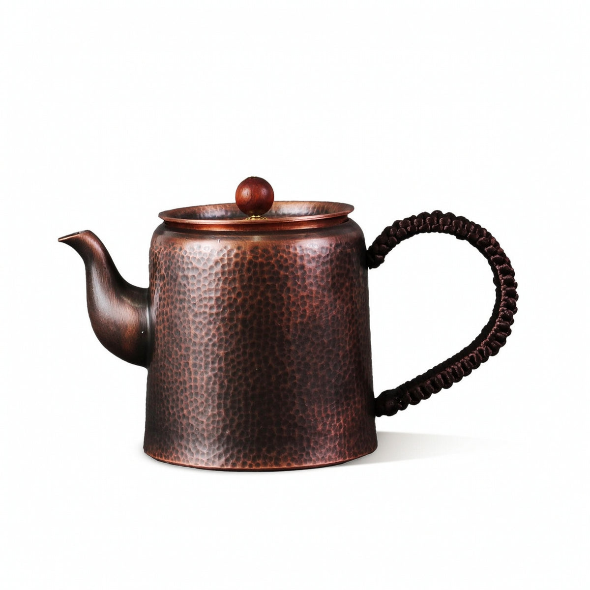 Copper Teapot Handmade Teapot with Loop Handle Induction Compatible