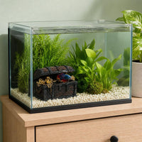Aquarium Treasure Chest Diver Aerating Ornament Fish Tank Decoration