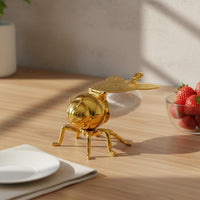 Bee Sugar Jar Lid and Spoon Bee Sugar Bowl Easy to Clean for Dining Table