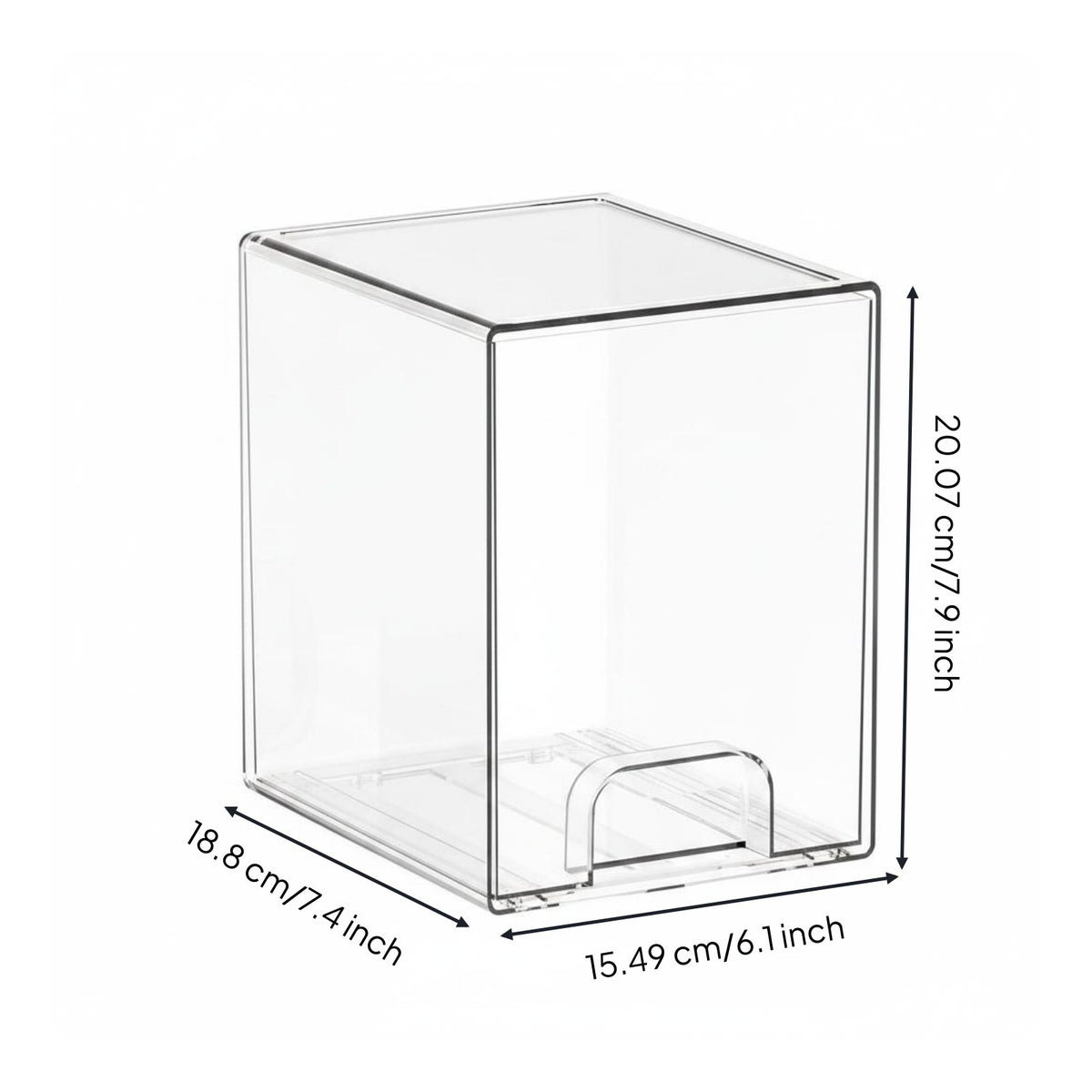Stackable Storage Drawer Desktop Transparent Drawer Organizer Modular Transparent Makeup Organizer for Vanity