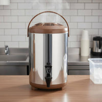 Professional Tea Barrel Multi-Level Insulation Large Capacity Water Jug with Spigot Stainless Steel Beverage Urn Easy to Clean