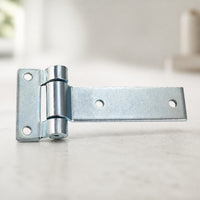 Heavy-Duty T-Hinge Pre-Drilled T-Strap Hinge Metal Tee Hinges Rust-Resistant for Trailers, Trucks, Utility Boxes, Cabinets