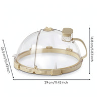 Microwave Food Cover Heat-Resistant Foldable Food Dome Space-Saving for Students