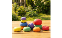 6 Pieces Foam Stepping Stones Set Stackable Balance Blocks Outdoor Play Equipment Indoor for Backyard