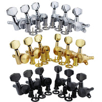 1:18 Guitar Tuning Pegs with Locking Function, Rear Locking Sealed Wood/Electric Guitar Tuning Pegs