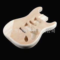 ST Poplar Guitar Body with Double Single Coil Pickup Cavities (Double Humbucker Routes)