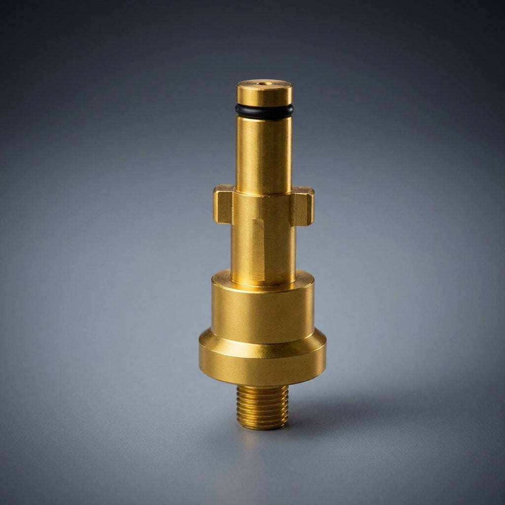 Hose Connector for Compatible Pressure Washers, Aluminum Pressure Washer Adapter with Gold Finish, Foam Lance Quick Connect