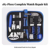 Professional Watch Repair Tool Kit | Elastic Straps for Secure Storage, Compact Portable Design, Watch Repair Kit with Carrying Case, Home